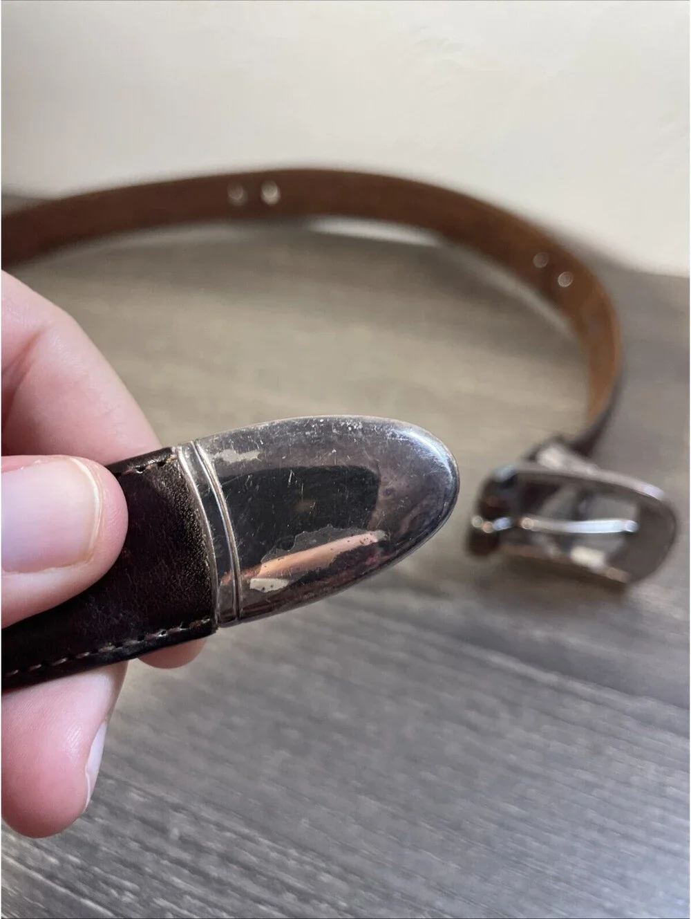 Brighton Onyx VTG Leather Golf Belt Men's 36 Brown Black Classic 1